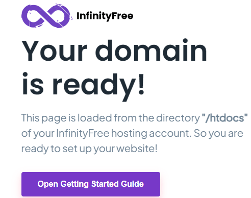 Comienza tu sitio web con SSL gratuito usando Infinity Free